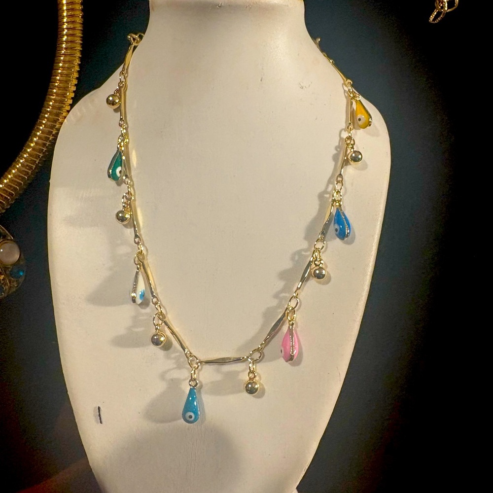 SOLD OUT!!! Anklet for women-Bohemian pendant collarbone chain short choker - Picture 5 of 7